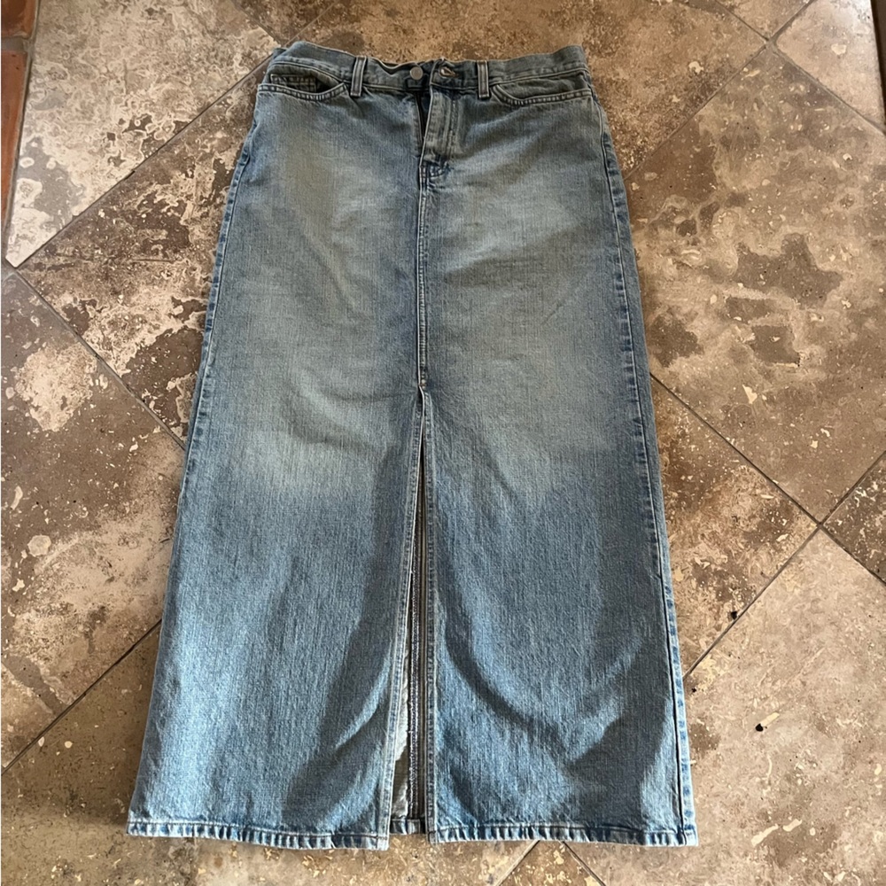 Denim Maxi skirt